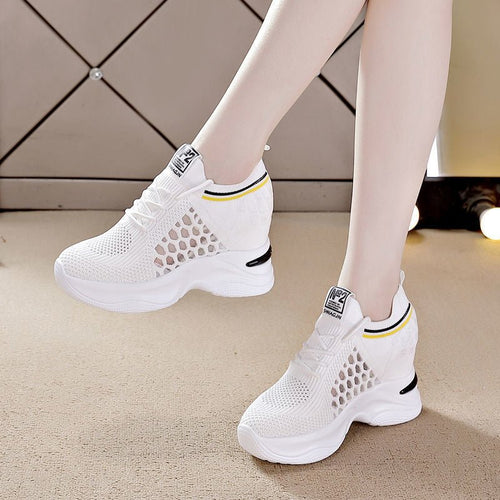 Breathable Slimming Height Increasing Insole Women's Shoes Casual Sneaker Women - Fashionchowk