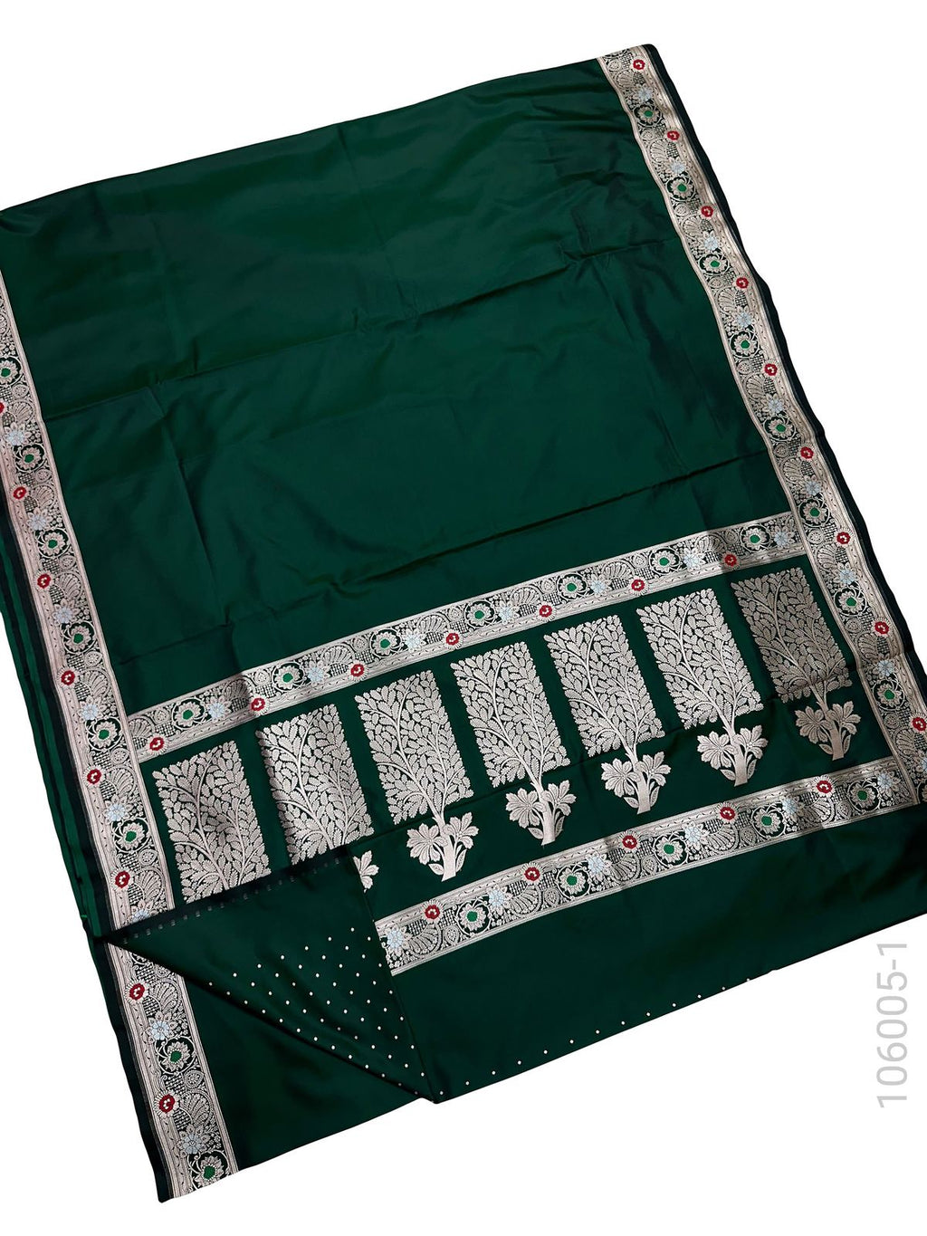 Mashru Silk Resham and Zari Designer Border Work Banarasi Saree - Fashionchowk